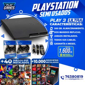 Usado PlayStation 3 Slim 500 GB.