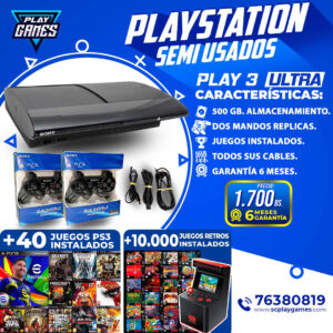Usado PlayStation 3 Ultra Slim 500 GB.