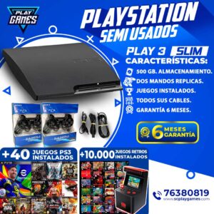 Usado PlayStation 3 Slim 500 GB.