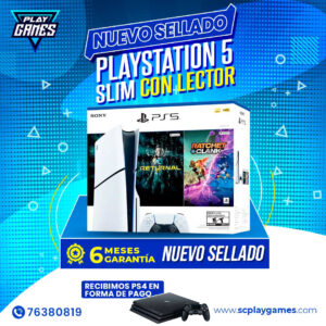 PlayStation 5 SLIM Edición con lector Bundle (Returnal + Ratchet Clank)