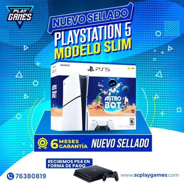 PlayStation 5 SLIM Edición con lector Bundle Astro Bot