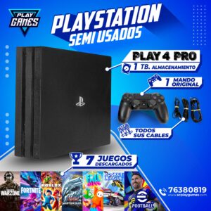 Semi Usado PlayStation 4 PRO - 1 TB.