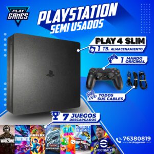 Semi Usado PlayStation 4 Slim 1 TB.