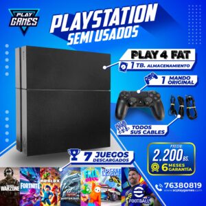 Semi Usado PlayStation 4 FAT - 1 TB.