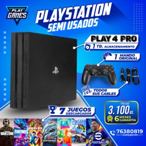 Semi Usado PlayStation 4 PRO - 1 TB.