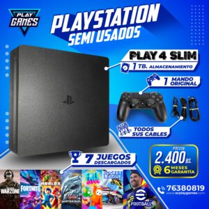 Semi Usado PlayStation 4 Slim 1 TB.