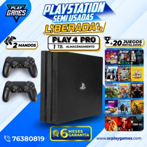 Semi Usada PlayStation 4 PRO 1 TB - LIBERADA (OFERTA)