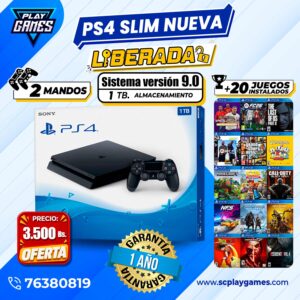 PlayStation 4 Slim 1 TB. (Nueva) LIBERADA