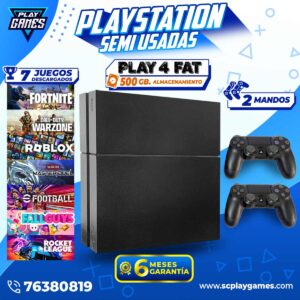 Semi Usada PlayStation 4 FAT 500 GB. (OFERTA)