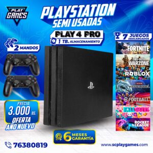 Semi Usada PlayStation 4 PRO - 1 TB. (OFERTA Año Nuevo)