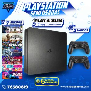 Semi Usada PlayStation 4 Slim 1 TB. (OFERTA)