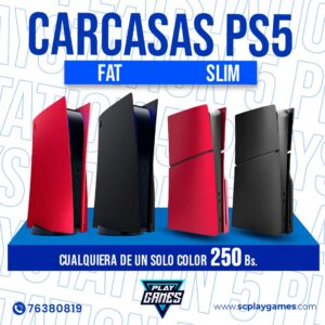 Carcasas de un color para PS5 FAT y Slim con lector / Nuevo Sellado